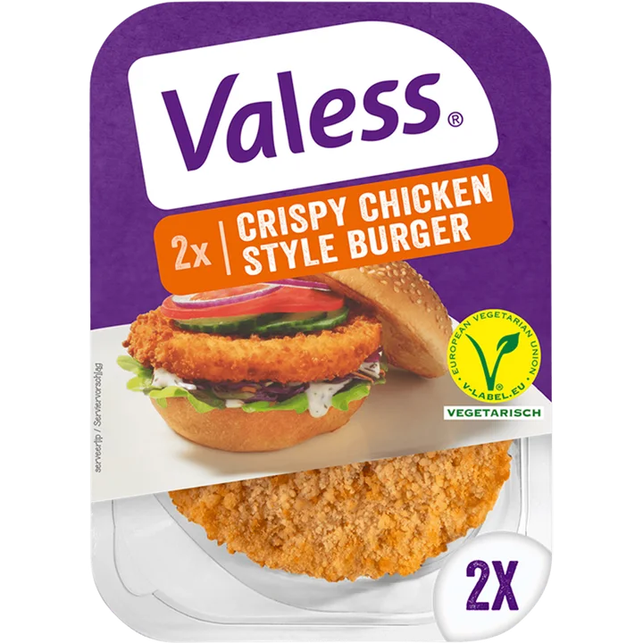 Valess Vegetarische Crispy Chik'n Burger 2 Stuks 180 g