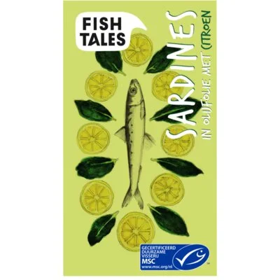 Fish Tales Sardines in olijfolie met citroen
