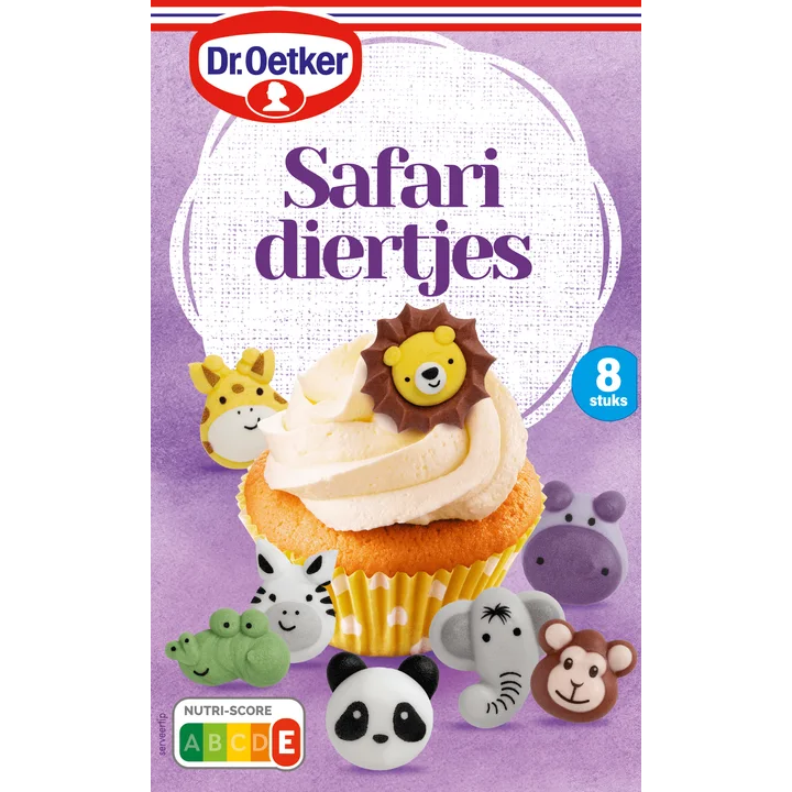 Dr. Oetker Safari Diertjes Decoratie 8 Stuks 16 g