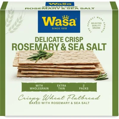 Wasa Delicate Crisp Rosemary & Sea Salt 190 g