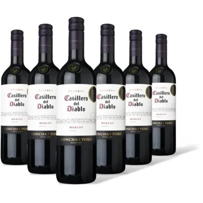 Casillero del Diablo Merlot reserva 6 flessen