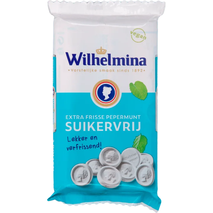 Wilhelmina Pepermunt Suikervrij 3p Portrait 111g