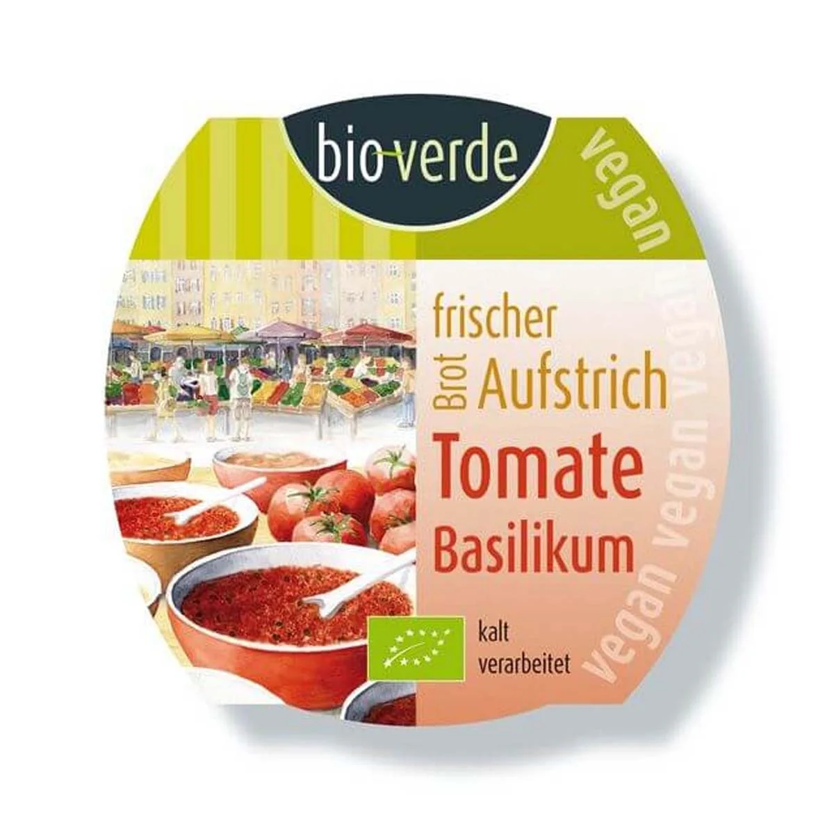 Hummus tomaat basilicum
