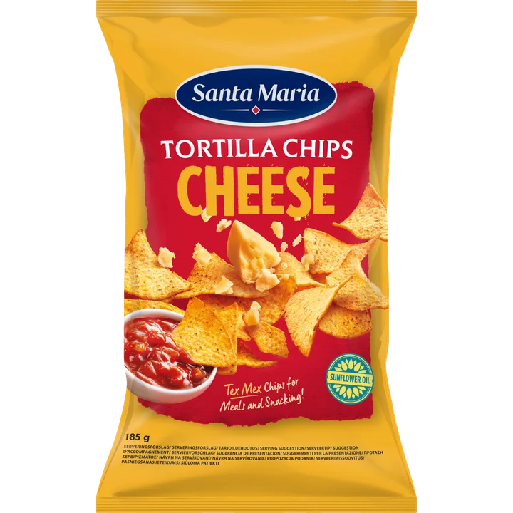 Santa Maria Tortilla Chips Cheese 185 g