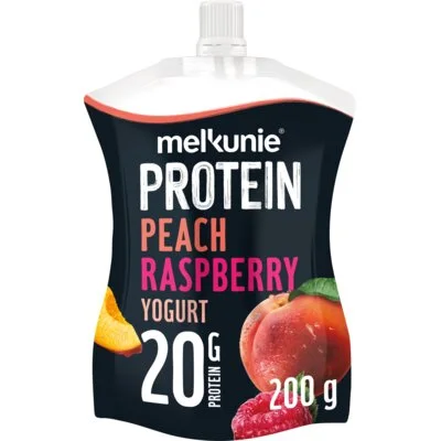 Melkunie Protein yoghurt perzik framboos