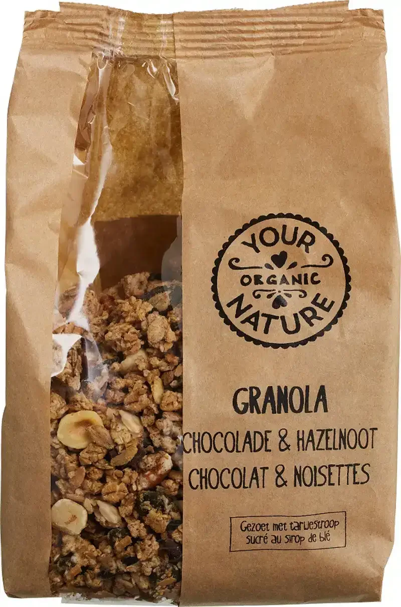Granola chocolade hazelnoot