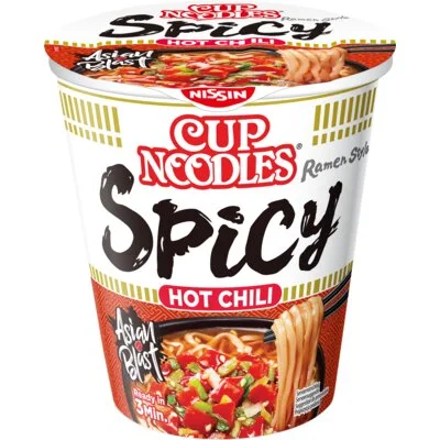 Nissin Cup noodles hot chili spicy