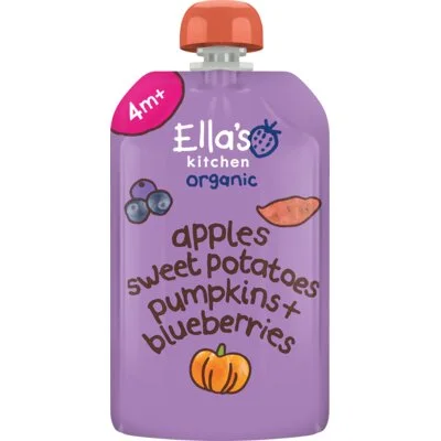 Ella's kitchen Knijpfruit apples + sweet potatoes 4m+