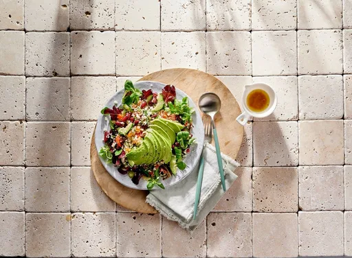 Bloemkool'couscous' met avocado