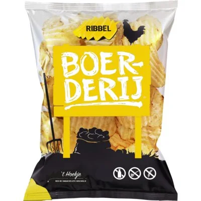 Boerderij Chips Ribbel Zeezout 150 g