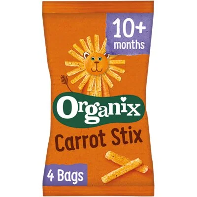 Organix Maïs sticks met wortel 4-pack 10m+