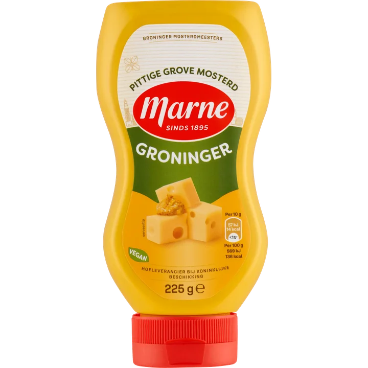 Marne Pittige Grove Mosterd Groninger 225 g