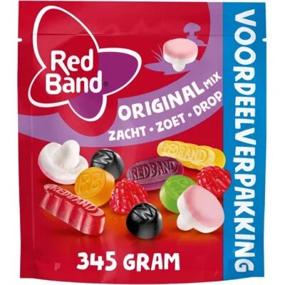 Red Band Original Mix Zacht Zoet Drop Voordeelverpakking 355 g