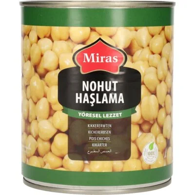 Miras Gekookte kikkererwten (blik)
