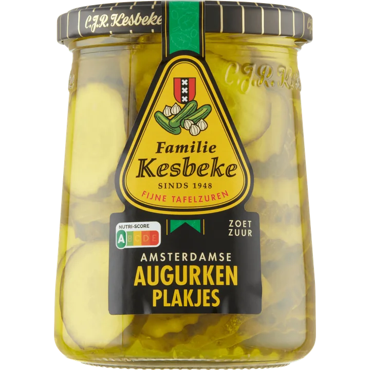 Kesbeke Amsterdamse Augurken Plakjes 495 g