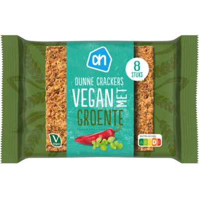 AH Dunne crackers vegan met groenten