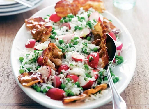 Bonte rijstsalade