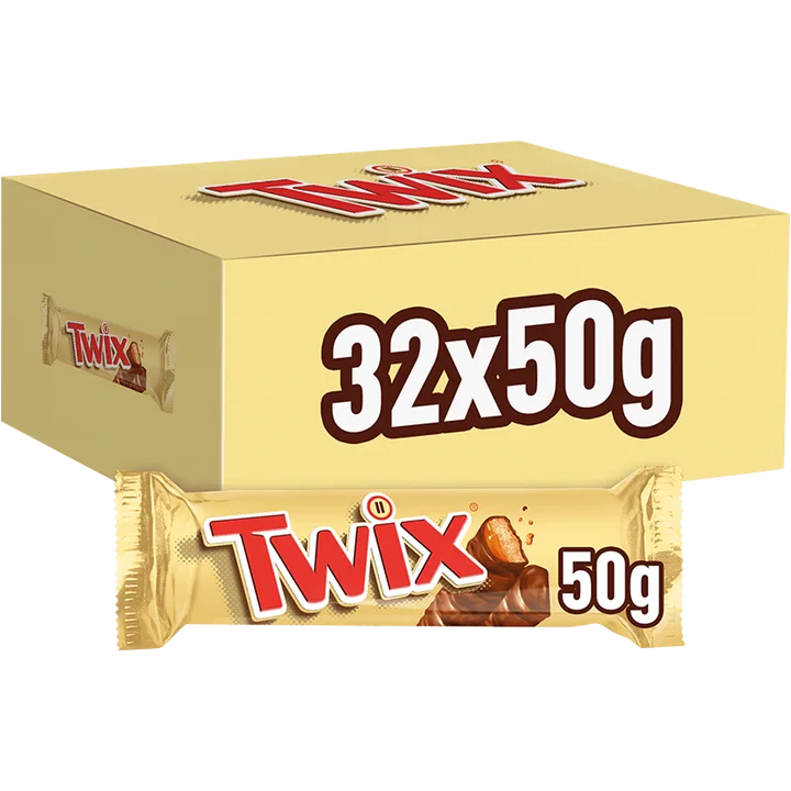 Twix Chocolade caramel koek reep showdoos 32x50g
