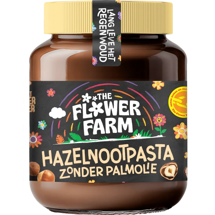 The Flower Farm Hazelnootpasta zonder palmolie 375g