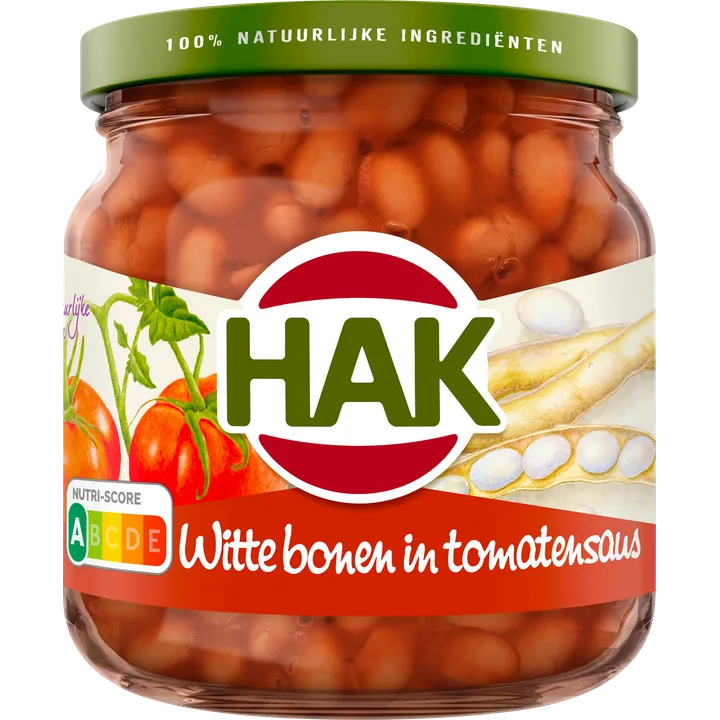Hak Witte Bonen in Tomatensaus 185 g