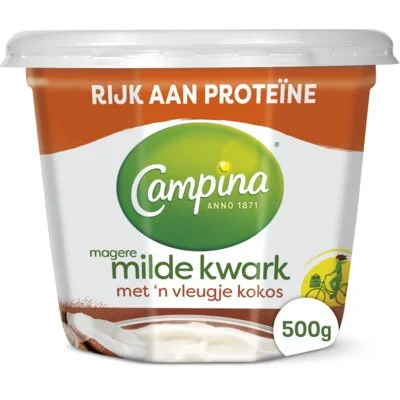 Campina Magere milde kwark kokos