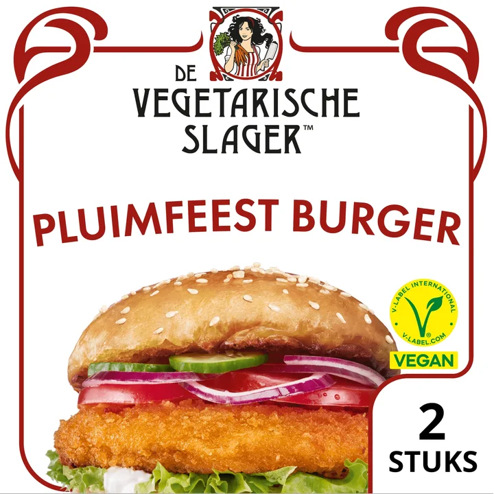 De Vegetarische Slager Pluimfeestburger Veganistisch 180 g
