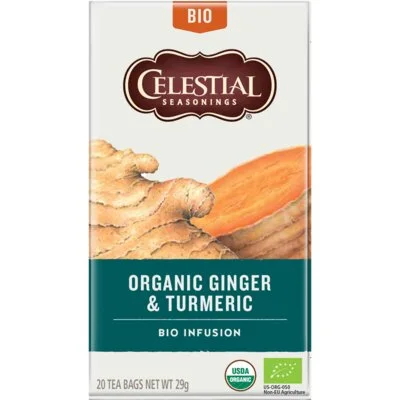 Celestial Seasonings Organic ginger & turmeric tea