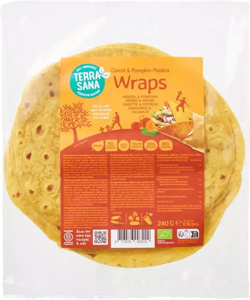 Groentewraps wortel pompoen