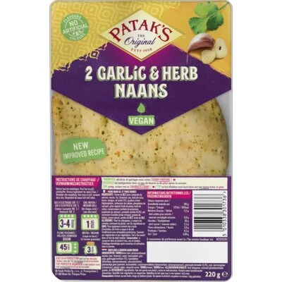 Pataks Naan garlic & coriander
