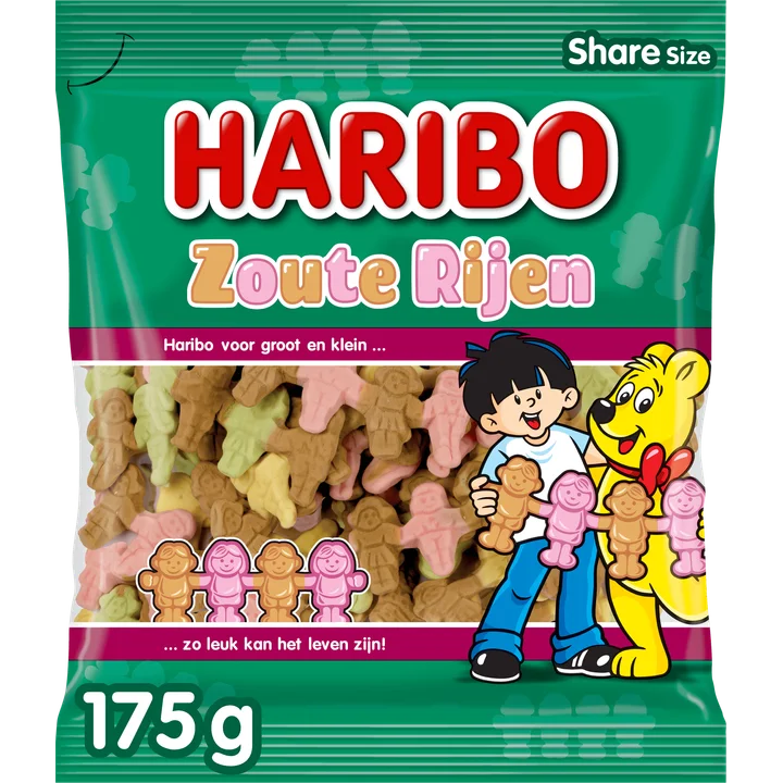 Haribo Zoute Rijen 175 g