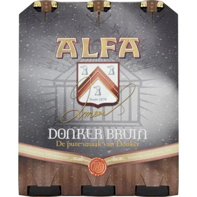 Alfa Donker bruin 6-pack