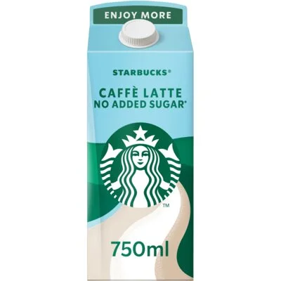 Starbucks Caffè latte no added sugar ijskoffie