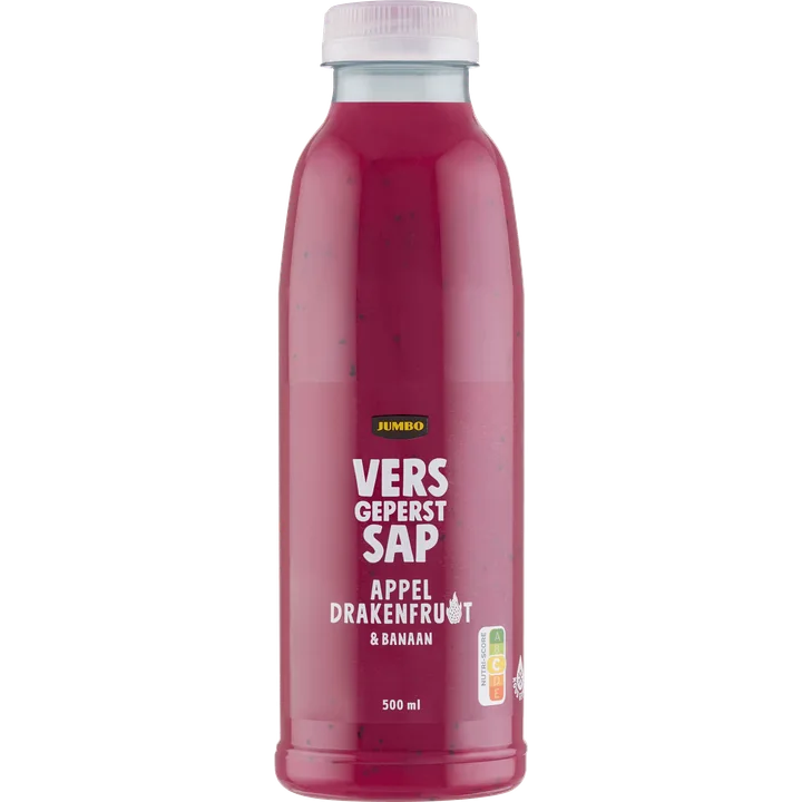 Jumbo Vers Sap Appel, Drakenfruit & Banaan 500ML