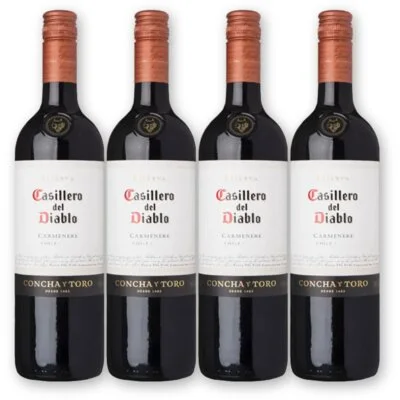 Casillero del Diablo Casillero Carmenère Res. 4 flessen