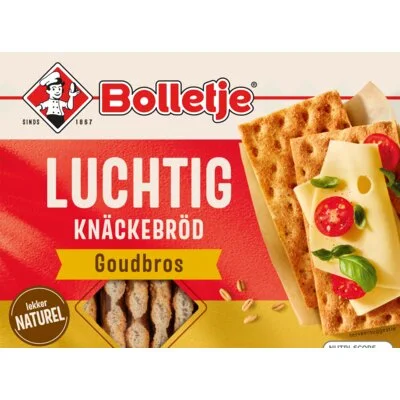Bolletje Luchtig Knäckebröd Goudbros 4 x 4 Stuks 240 g