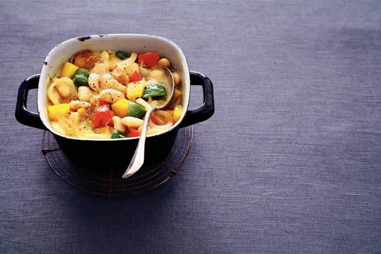 Bonenstoofpot à la dijonnaise
