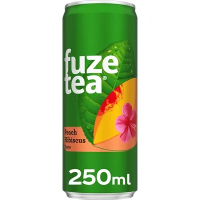 Fuze Tea Black ice tea peach hibiscus 4-pack