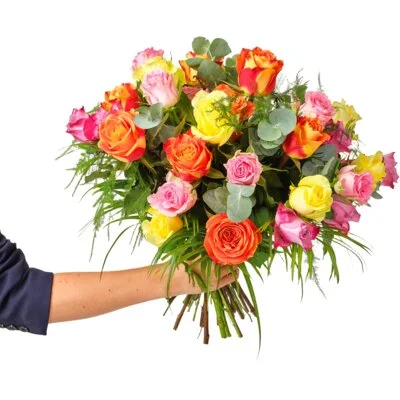 Bloemencentrale Gekleurd rozenboeket