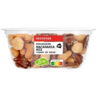 AH Biologisch Macadamiamix gezouten
