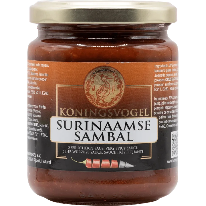 Koningsvogel Surinaamse Sambal 270 g