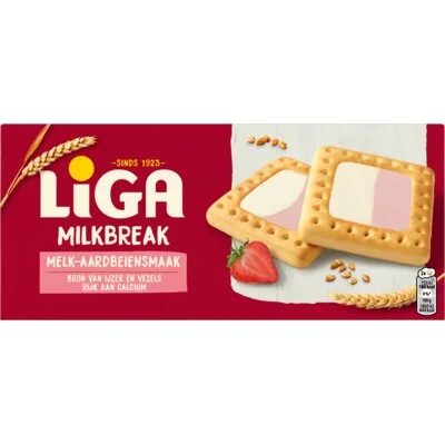 Liga Milkbreak melk-aardbeiensmaak