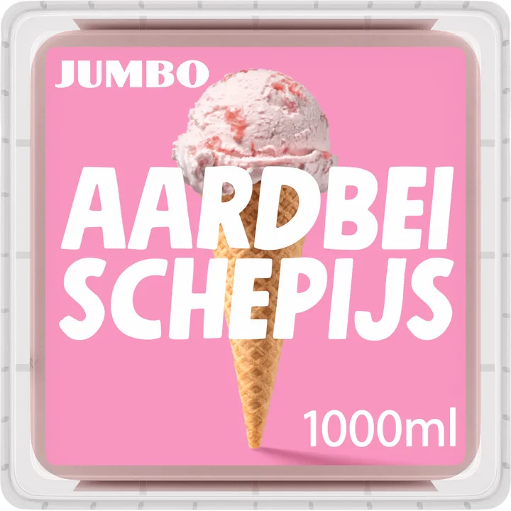 Jumbo Aardbei Schepijs 1L