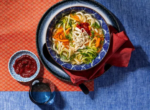 'Koreaanse' noedelsoep met kip