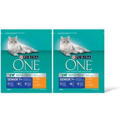 Purina ONE Senior rijk aan kip 2-pack
