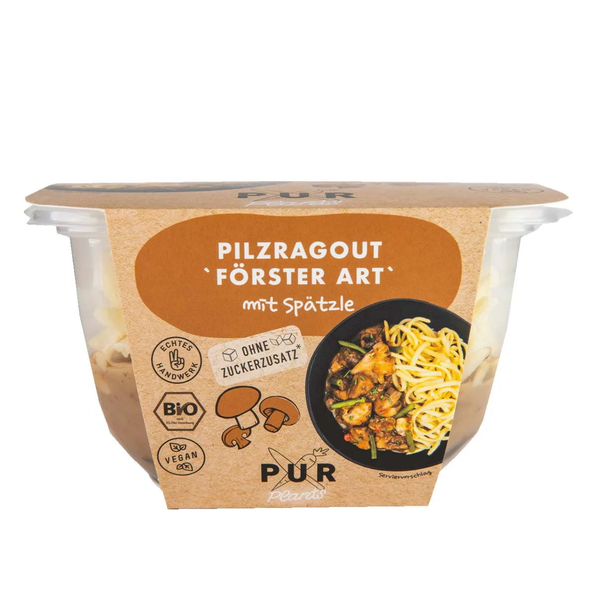 Paddenstoelenragout spatzle
