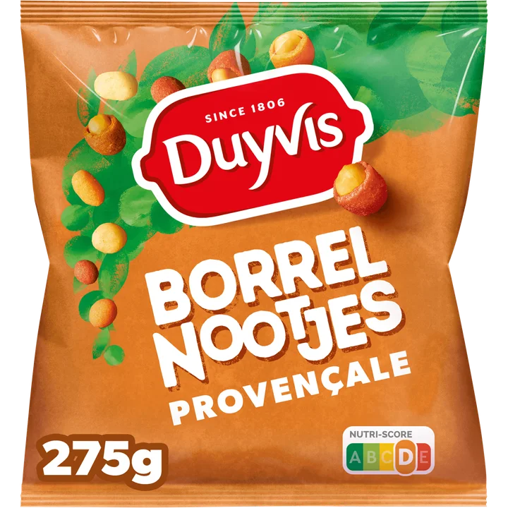 Duyvis Borrelnootjes Provencale Pinda Noten 275 gr