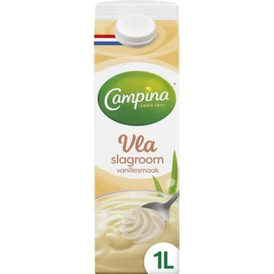 Campina Vla slagroom vanille smaak