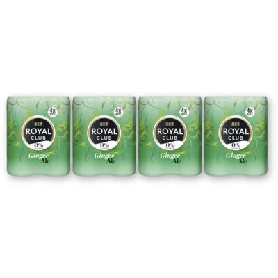 Royal Club Ginger ale 0% 16-pack