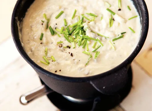 Blauwaderkaasfondue
