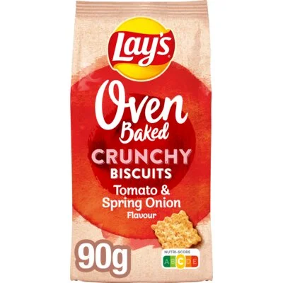 Lay's Oven Baked Biscuits Tomaat & Onion 90 gr